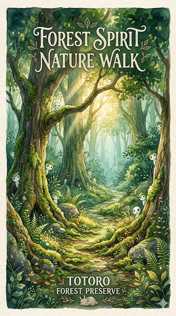 Totoro Forest Nature Walk Flyer